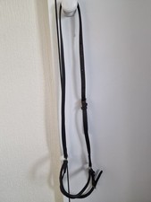 Old English Leather Drop Noseband, Brown Leather , Silver Buckles , COB