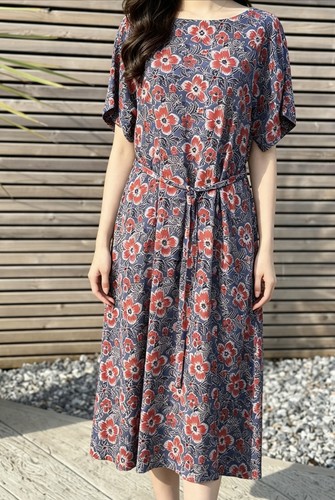 Toast floral midi - floral, blue