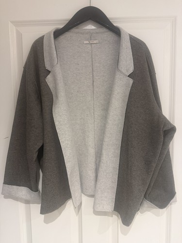 Grey loose fit blazer - tu,