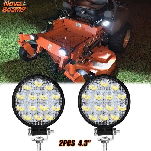 2pcs round led - 4.3", work