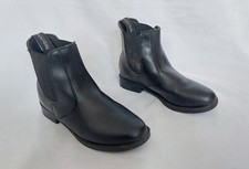 REQUISITE BLACK PULL ON JODPHUR EQUESTRIAN ANKLE BOOTS EU39 UK6 FREE P&P!!