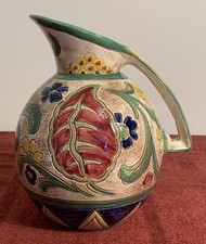 Vintage Sylvac Hand Painted Jug (No222) App 18cm Tall