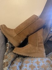 UGG Tan Suede Calf High Boots UK Size 4.5