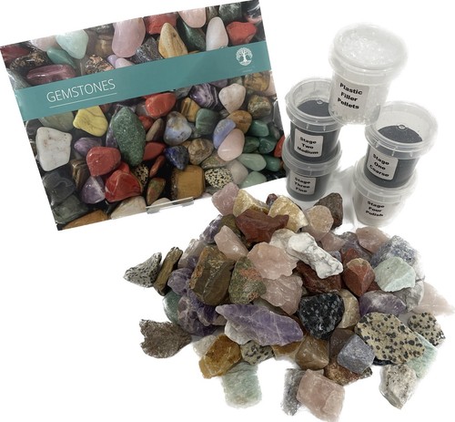 Rock tumbler refill kit - rock, kit.