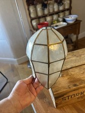 Vintage Capiz Shell & Brass