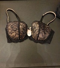 Lovely Black And Gold Colour La Senza 36D Balconette Bra