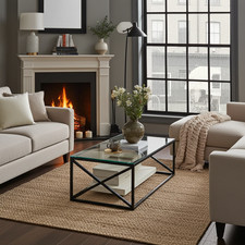 Coffee Table Monza Glass Black