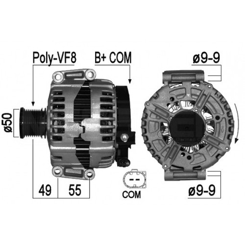 Alternator em662s 553371rih - alternator,