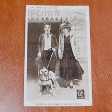 Original Vintage Postcard Charlie Chaplin Los Angeles Beach