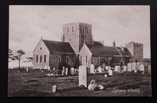 Lympne Church, Kent Vintage Postcard 1907 Postmark