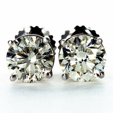 2 Carat Diamond Stud Solitaire