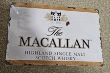 Macallan metal whisky sign - metal, /