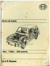 RENAULT 6 6-850 6TL 6-1100 SALOON (1968-74) OWNERS WORKSHOP MANUAL * HARDBACK *