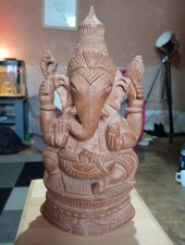 Hand Carved Wood Statue Of The