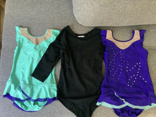 Girls 8-9 Yrs Domyos and JL Leotards Rhythmic Gymnastics Acro Dancing Ballet EUC