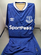 Signed 2017- 2018 Everton Sports Shirt/ Size M
