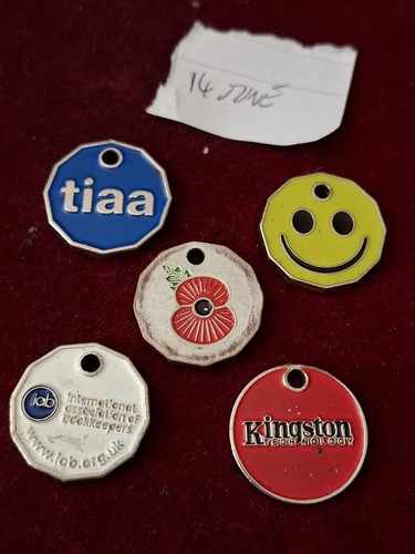 Old trolley tokens lot - old,