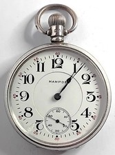 ??SOLID S/SILVER HAMPDEN, Wm. McKINLEY , 16s, 17Js? OPEN FACE /WATCH, FWO!⭐?