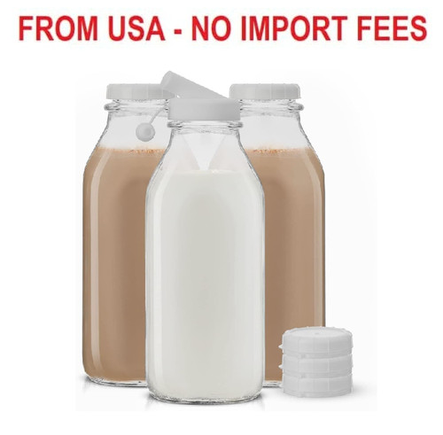Joyjolt glass milk bottles - glass,