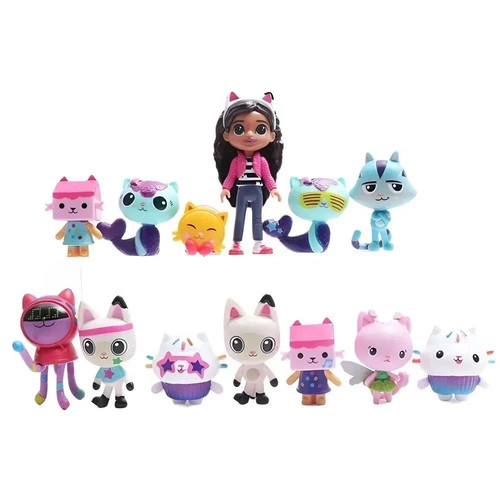 13pcs set gabby dollhouse - gabby's,