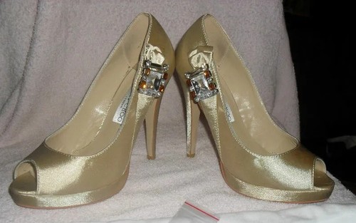 Wedding shoes champagne - **wedding,