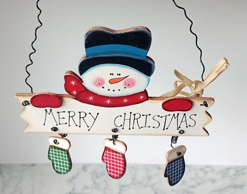 Hanging snowman christmas - snowman,