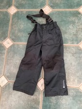 mountain warehouse age 2/3 black all in one snow suit snowsuit vgc ski salopette