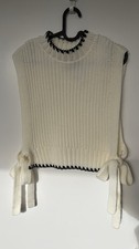 Sleeveless Knit Vest High Neck