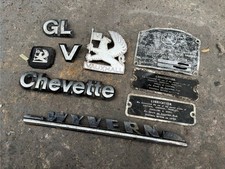 Vauxhall chevette wyvern velox badges and chassis plate live rare memorabilia ￼