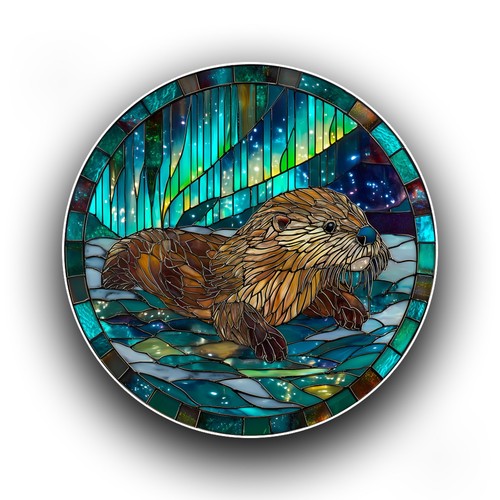 Otter animal northern - northern, lights