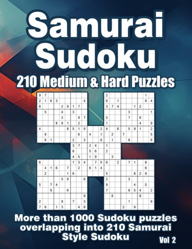 Samurai sudoku for - sudoku, adults