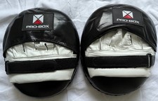 Pro Box Leather Air Pads - Black/White