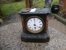 Mantle clock  Slate 8 day .