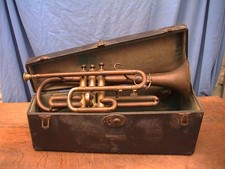 vintage trumpet Nippon band instrument Japan