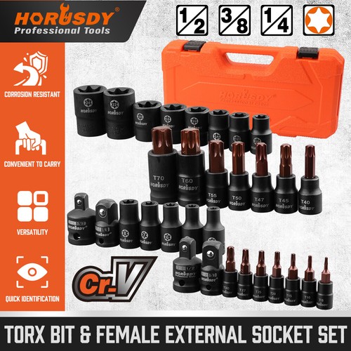 31pc torx bit female - torx,