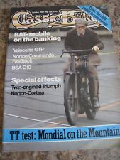 CLASSIC BIKE MAGAZINE OCT 1983 BAT-MOBILE VELOCETTE NORTON COMMANDO FASBACK BSA
