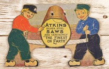Atkins Saws SUPER RARE Die Cut