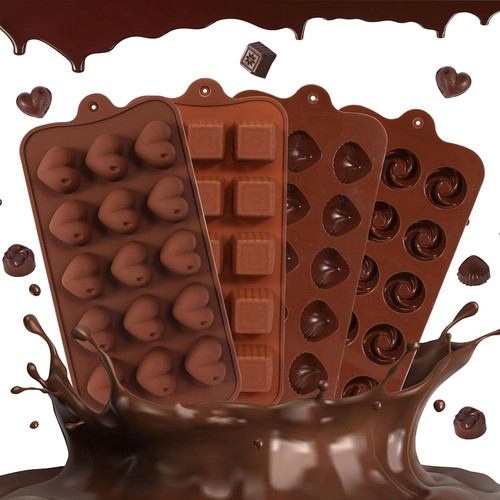 Pcs brown silicone chocolate - pcs,