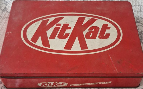 Kitkat red metal advertising - red,