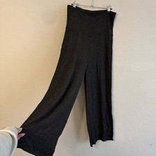 Eileen Fisher Charcoal Grey Wide Leg Lounge Pants Small