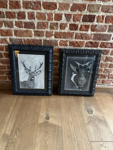 Stag and goat paintings - stag,
