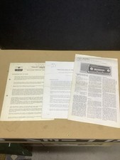 Leak Troughline II Vintage Tuner Radio Service Manual And Brochures