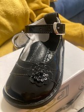 Toddler girls black leather