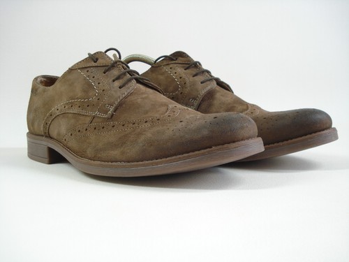 Clarks mens light tan brogue - light,