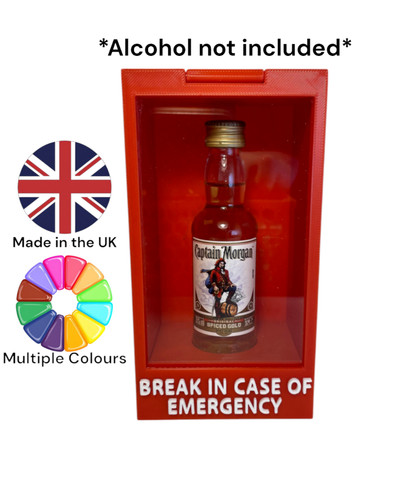 Break glass case - glass, in