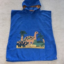 BEACH TOWEL WITH HOOD AND FRONT POCKET -DINOSAUR. Childs 1-3 Years P21