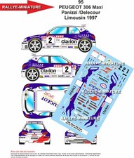 DECALS 1/43 REF 0095 PEUGEOT