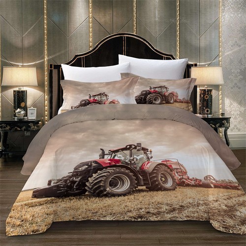 Farm harvest tractor duvet - tractor,