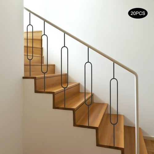 Wrought iron balusters black - iron,