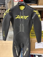 Zoot Z Force 1 Wetsuit Black Yellow Mens XS